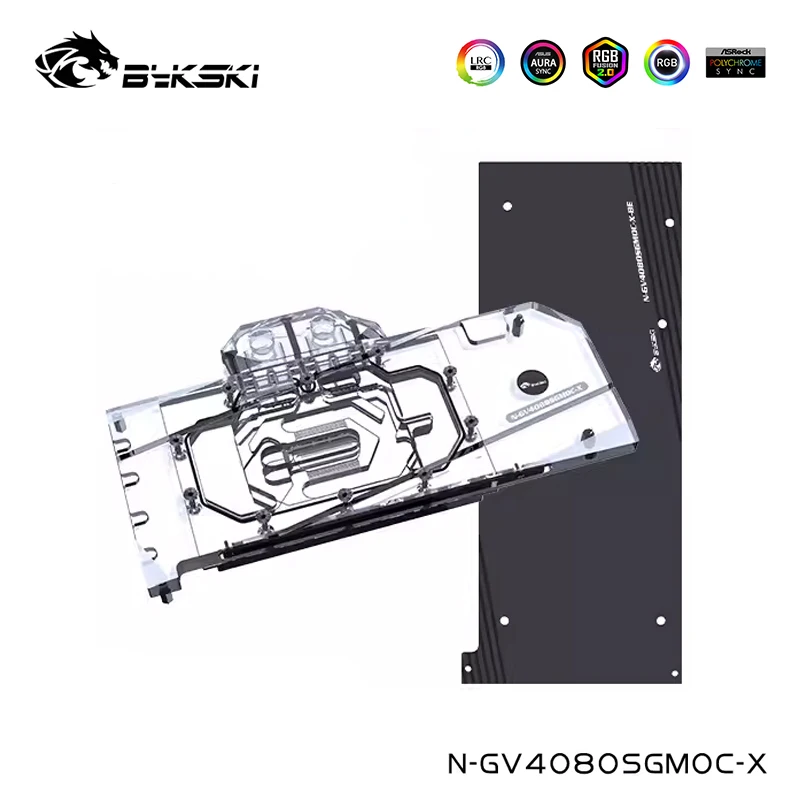 Bykski Water Block Serve For GIGABYTE Geforce RTX 4080 SUPER GAMING OC 16G Graphics Card Cooler With Backplate,N-GV4080SGMOC-X