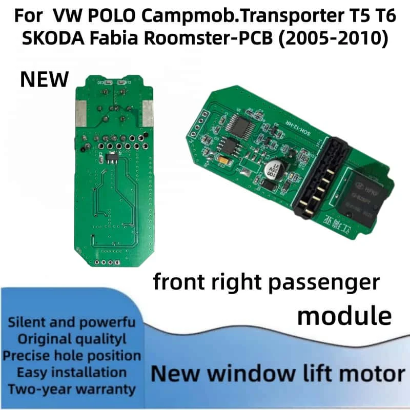 6Q2959802F 6Q2959801E Voor Skoda Fabia Roomster VW Transporter T5 T6Polo Raamheffermotor module-PCB Linksvoor en rechtsvoor