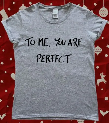 Christmas Love Actually To Me You Are Perfect Ladies T-Shirt