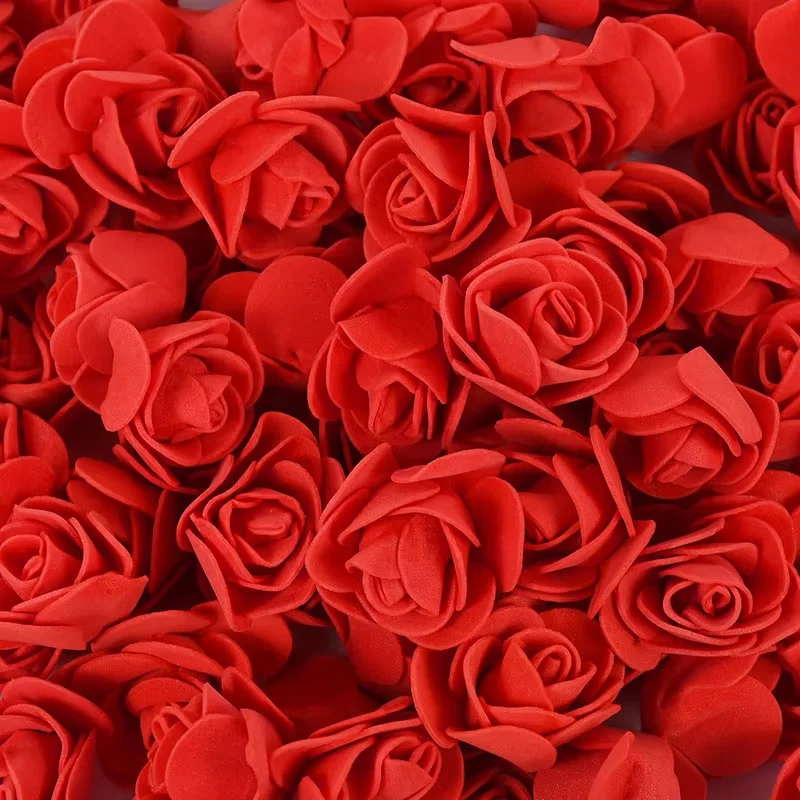 50–500 Stück künstliche Schaumrosenblumen aus PE, künstliche Blumen für Zuhause, Raumdekoration, Hochzeit, Party, Halloween, Thanksgiving, Weihnachtsdekoration – Detail 13