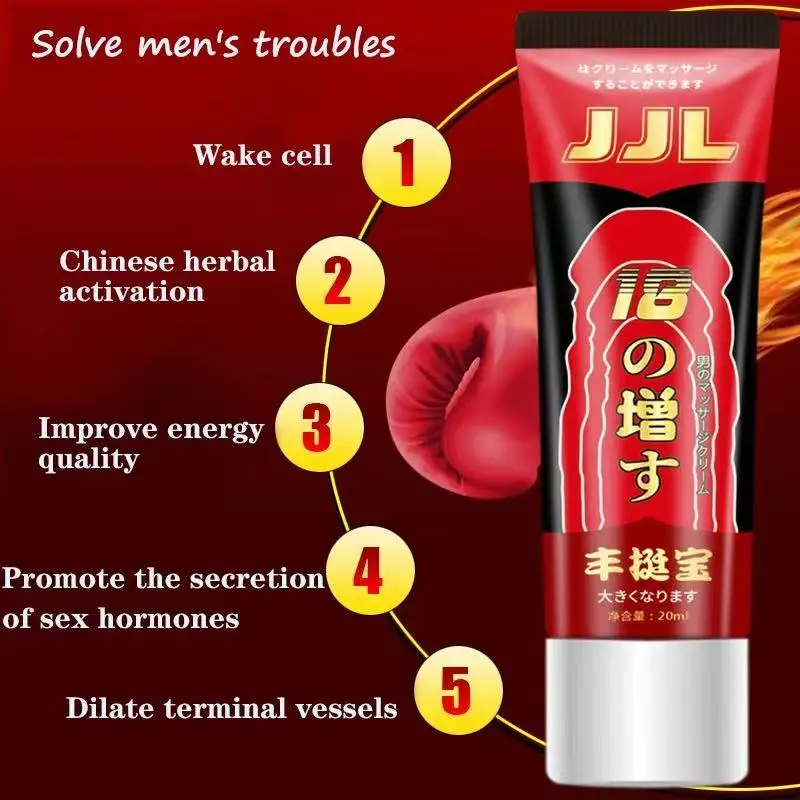 Male penis enhancement and enlargement cream  secondary growth thickening continuous erection  adult sex products 20ml