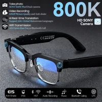 Nuevo negocio 4K HD cambio de Color AI gafas inteligentes 800W cámara de píxeles 1080P vídeo AI Chat reproductor de música llamada AI gafas deportivas hombres