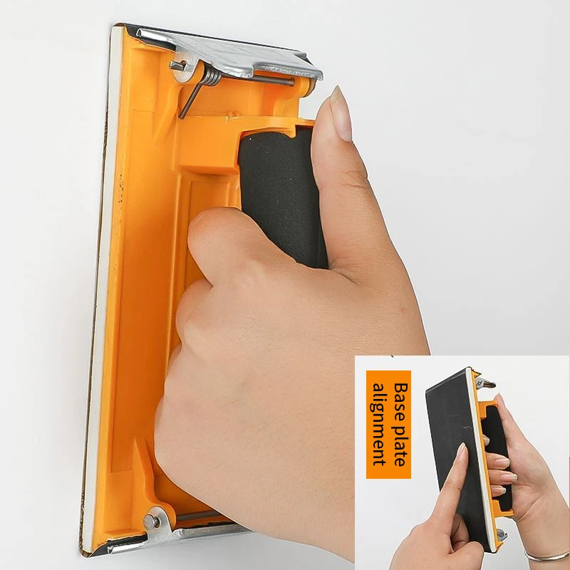 

1 шт., держатель для шлифования из губки, ручной полировальный инструмент для украшения стен, деревообработка, трудосберегающий инструмент для отделки поверхности