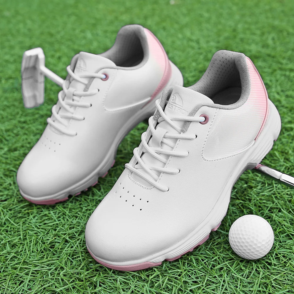 Classic Spiked Professional women Ladies Golf Shoes Water Proof Soft Insole Anti-slip Turf Competition Sneakers size 36-43 view 2