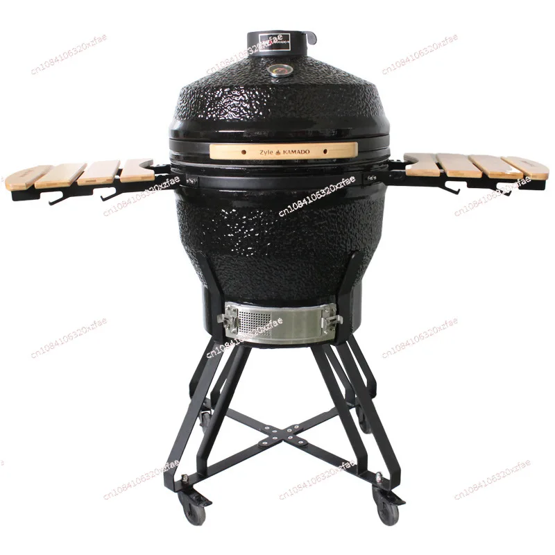 

Ceramic Grill New 24-inch Grilled Whole Chicken Pizza Grill, Multi-functional American Charcoal Grill Stew Grill