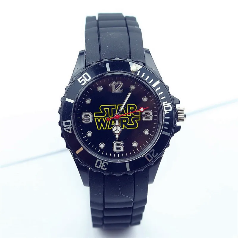 Star Wars Kids Watches Anime Darth Vader Silicone Quartz Watch Children School Exam Watches Boys Girl WristWatch Clock Gifts