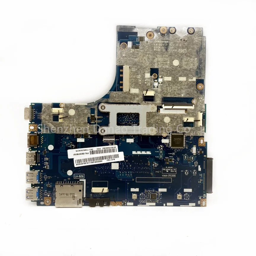 Imagem -02 - Laptop Motherboard para Lenovo Ideapad Zawba bb La-b291p B5045 N50-45 E16010 E2-6110 A4-6210 A6-6310 A8-6410 Amd Cpu Ddr3