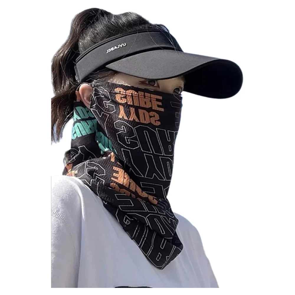 AliExpress WRELS Ice Silk Sunscreen Face Mask Hip Hop Fashion Sunshade Hiking Travel Face Cover Summer Breathable Cycling Motocycle Riding Mask