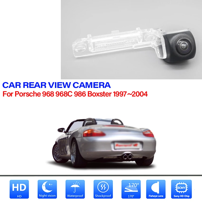 Night Vision Reversing Camera Backup Camera HD CCD Wide Angle For Porsche 968 968C 986 Boxster 1997~2000 2001 2002 2003 2004