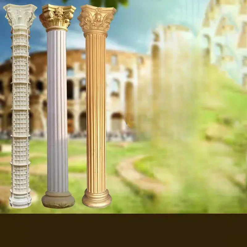 

Европейская форма римской колонны для ворот, утолщенная пластиковая модель цилиндра, литая в месте, форма для строительства наружных стен для двора