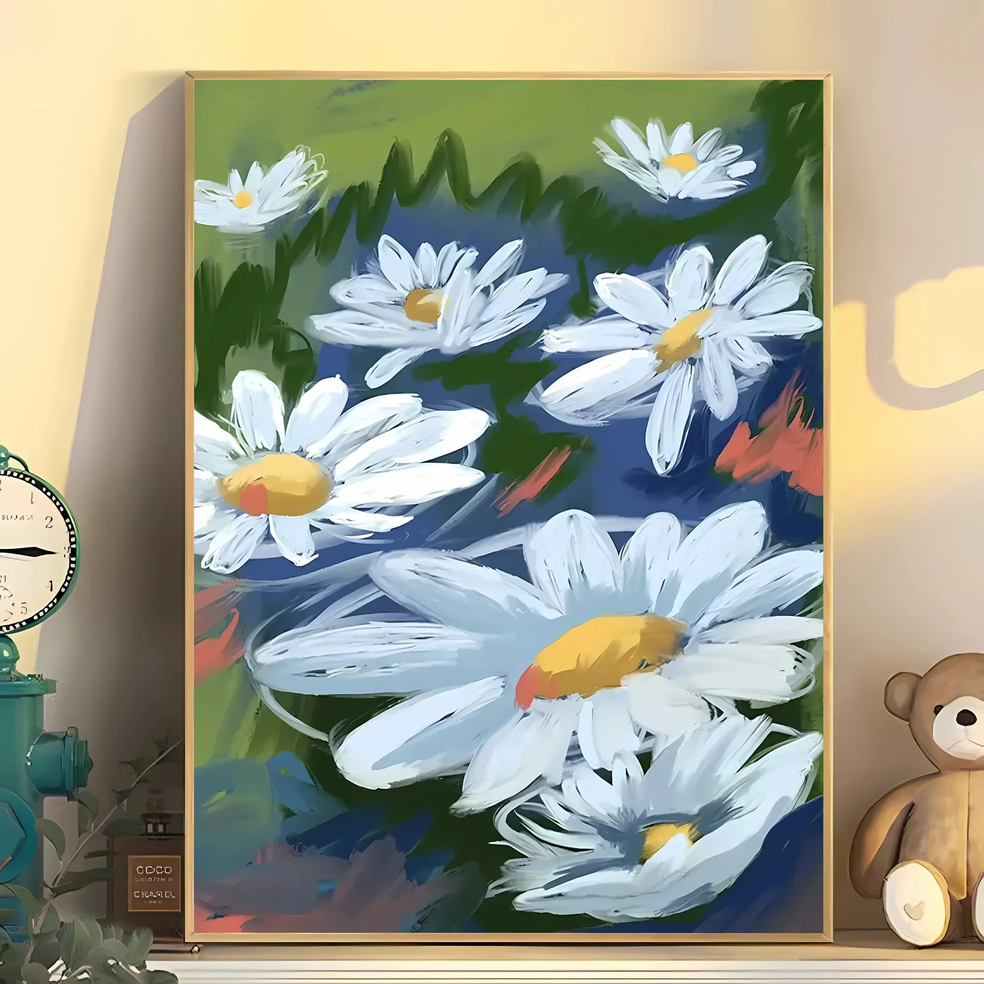 

8373140 Digital Oil Painting Modern Simple Hand-painted Color Filling Living Room Decoration Painting