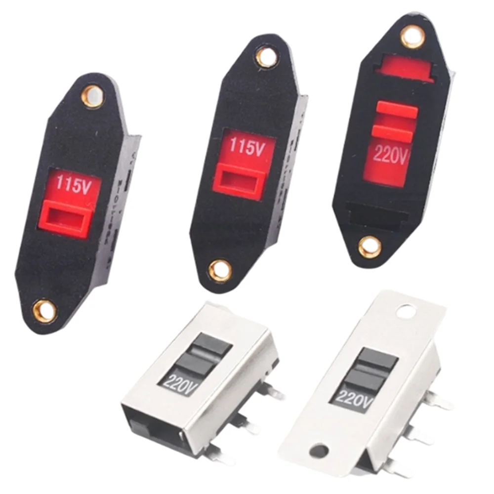 AC Voltage Conversion Slide Toggle Switch 110V/115V to 220V/230V 3Pin 6Pin PCB Dual Voltage Selector Switch