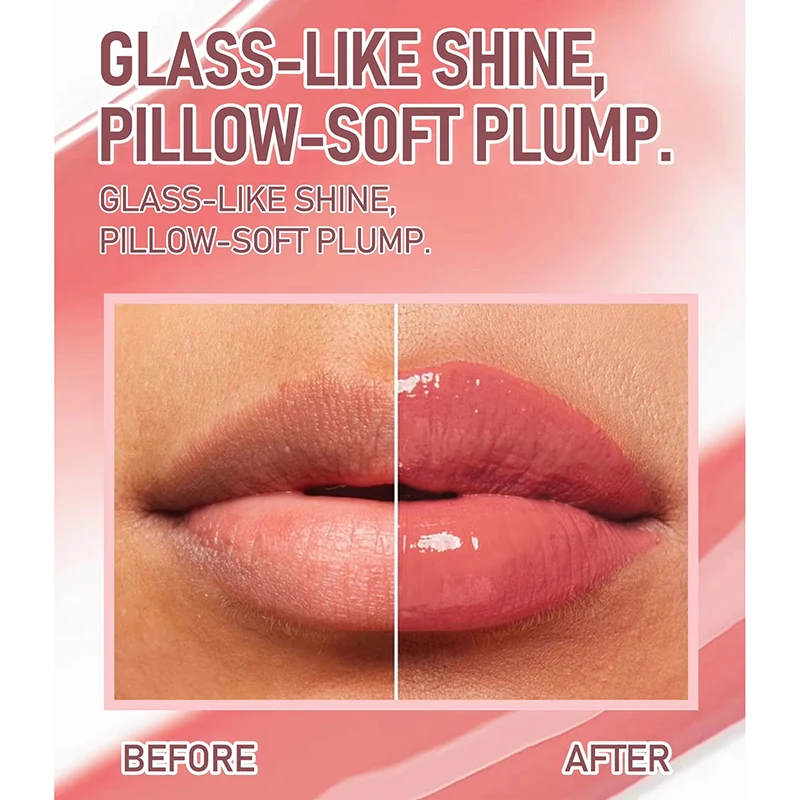 Kristall-Lippenbalsam, feuchtigkeitsspendender Glanz, Öl, Gelee, Schimmer, Lipgloss, langanhaltender flüssiger Lippenstift, feuchtigkeitsspendendes getöntes Serum, Make-up