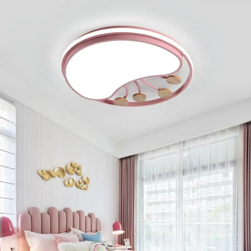 

Pink Chandelier Indoor Home Decoration Round Shape Modern Minimalist Fashion Lamps For Children Room Kitchen Study Room