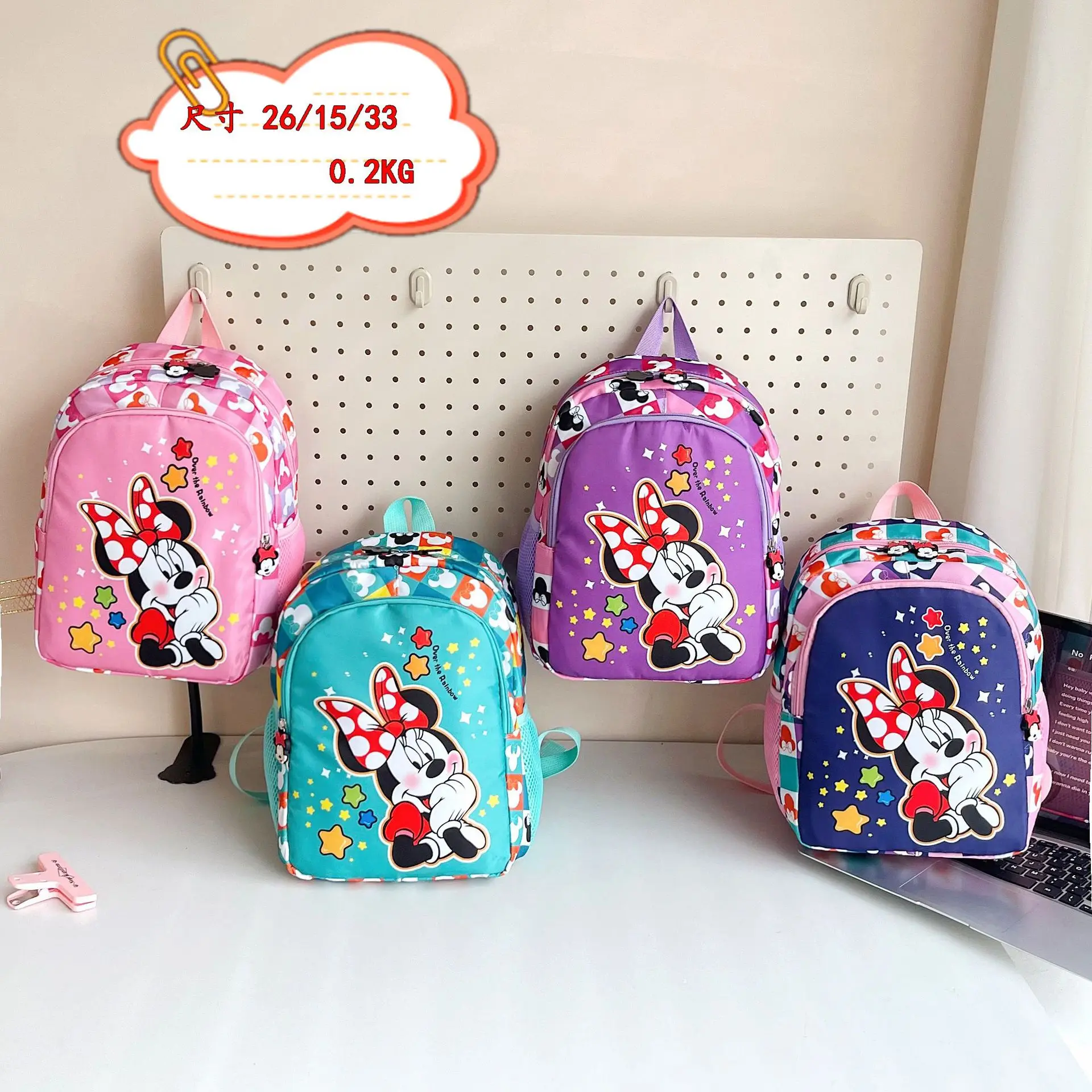 

Новый детский рюкзак Disney с героями мультфильмов, милый школьный рюкзак для детского сада, большой вместительный рюкзак для мальчиков и девочек с Микки Маусом