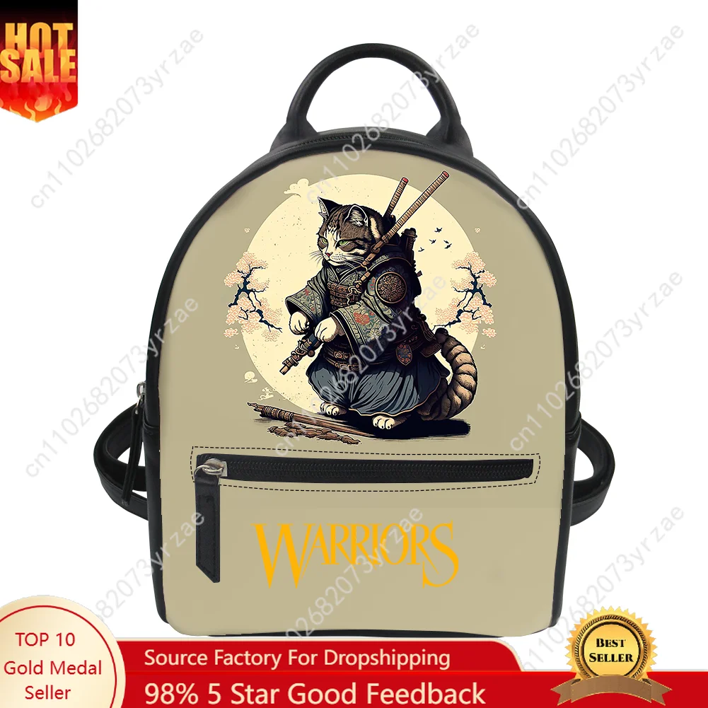 

Cat Warrior Backpack Purse Womens Schoolbags Personalized Double Shoulder Bag High Quality Fashion Travel Daypack Customize Bags