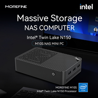 MOREFINE M10S Mini pc N150 (up to 3.6GHz)12GB DDR5 RAM 16TB M.2 SSD Dual 2.5G LAN Business Mini Desktop Computer 4K WiFi6 BT5.2