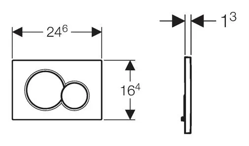 Painel do tanque de água, botão de descarga do banheiro, acessórios de vaso sanitário, acessório de interruptor de parede oculto, adaptado ao GEBERIT