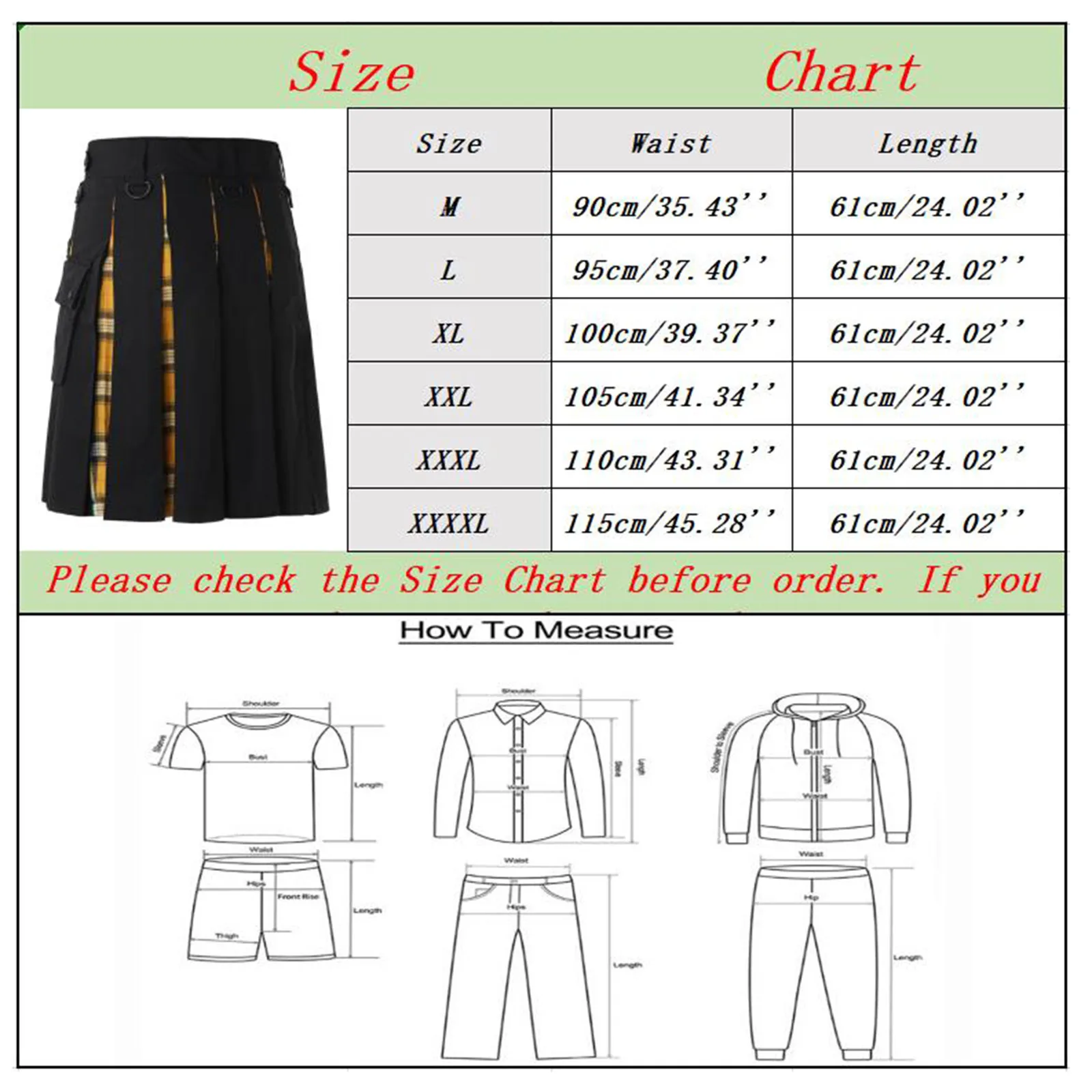 Men\'s Plaid Skirts Casual Scottish Versatile Scottish Festival Fashion Trend Scottish Cosplay Medieval Halloween Vintage Pleated