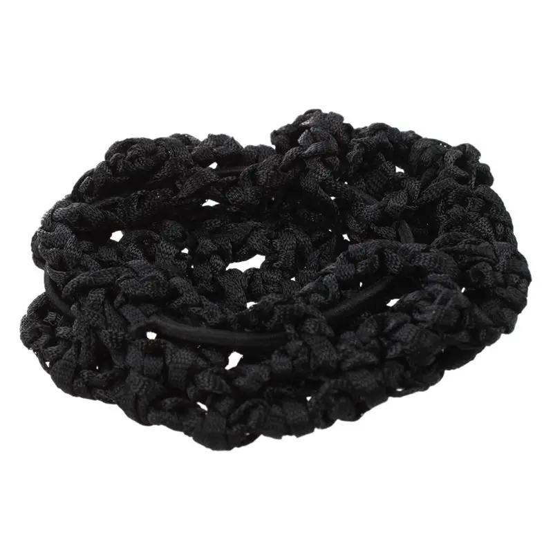 Tampas De Cabelo De Nylon Elástico, Hotel Garçonete Net, Ballet Bun, Snood Preto, Ornamento De Cabelo, 4 Pcs