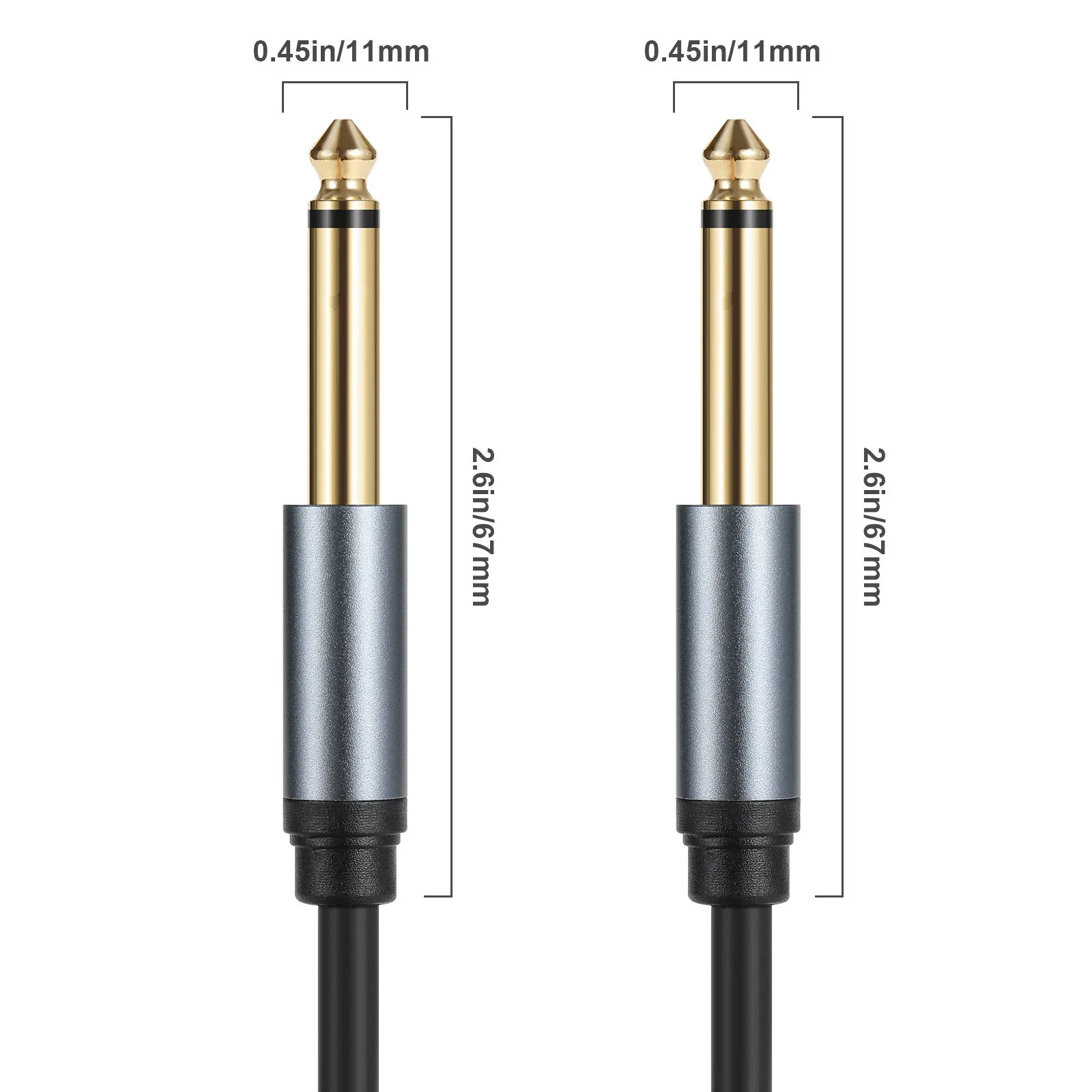 6.35 جيتار كهربائي بورتجنجوكان كوتات سامبغان كابل 6.5 ملم كابل الصوت كابل ميكروفون البطريق