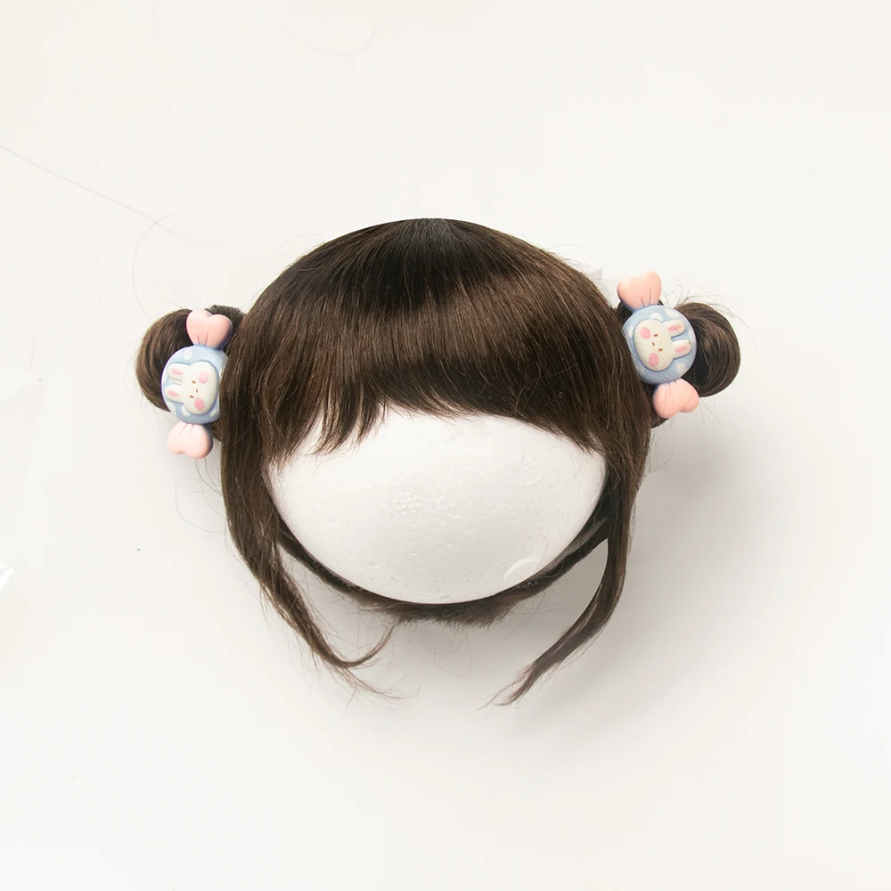 

Парик Blythe, большая голова, дянь Дянь, волосы, мягкая челка из мохера, двойной хвост, коса, кудри, длинные волосы для кукол BJD, аксессуары 9-10 дюймов