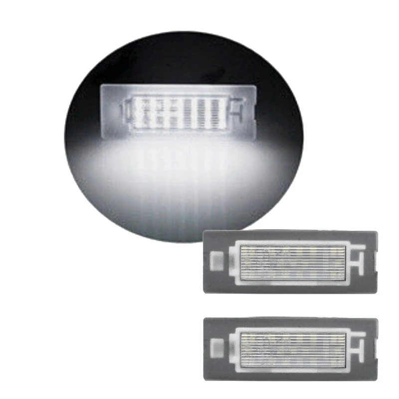 Car LED License Plate Light 71734797 71771501 For Fiat Panda Type 169 2003-2012 312/319 2012+ Car Number Plate Lamp-A85E