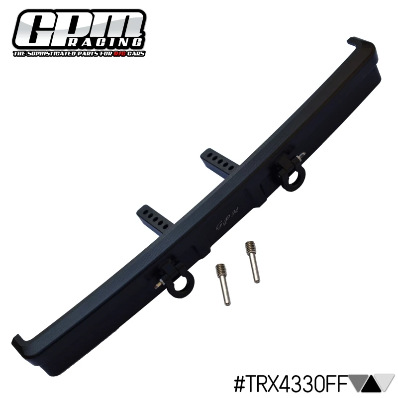 GPM TRX4 Ford Bronco Trail Crawler Aluminum Front Bumper Mount with D-Rings for Off-Road Vehicle Modification