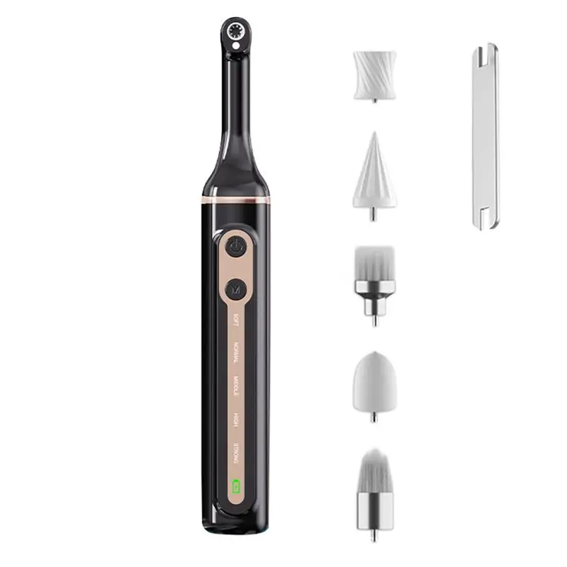 

【SURPRISE】Cleaning Tool Set Electric Tooth Polisher Set Electric Teeth Lightening Set For Family Use With 5 Brush Heads