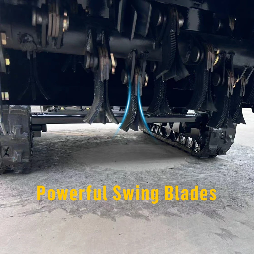 MMS Diesel Flail Mower Remote Controlled Hydraulic Cutting Height Adjustment 60cm Working Width Straw Crusher Free Shipping