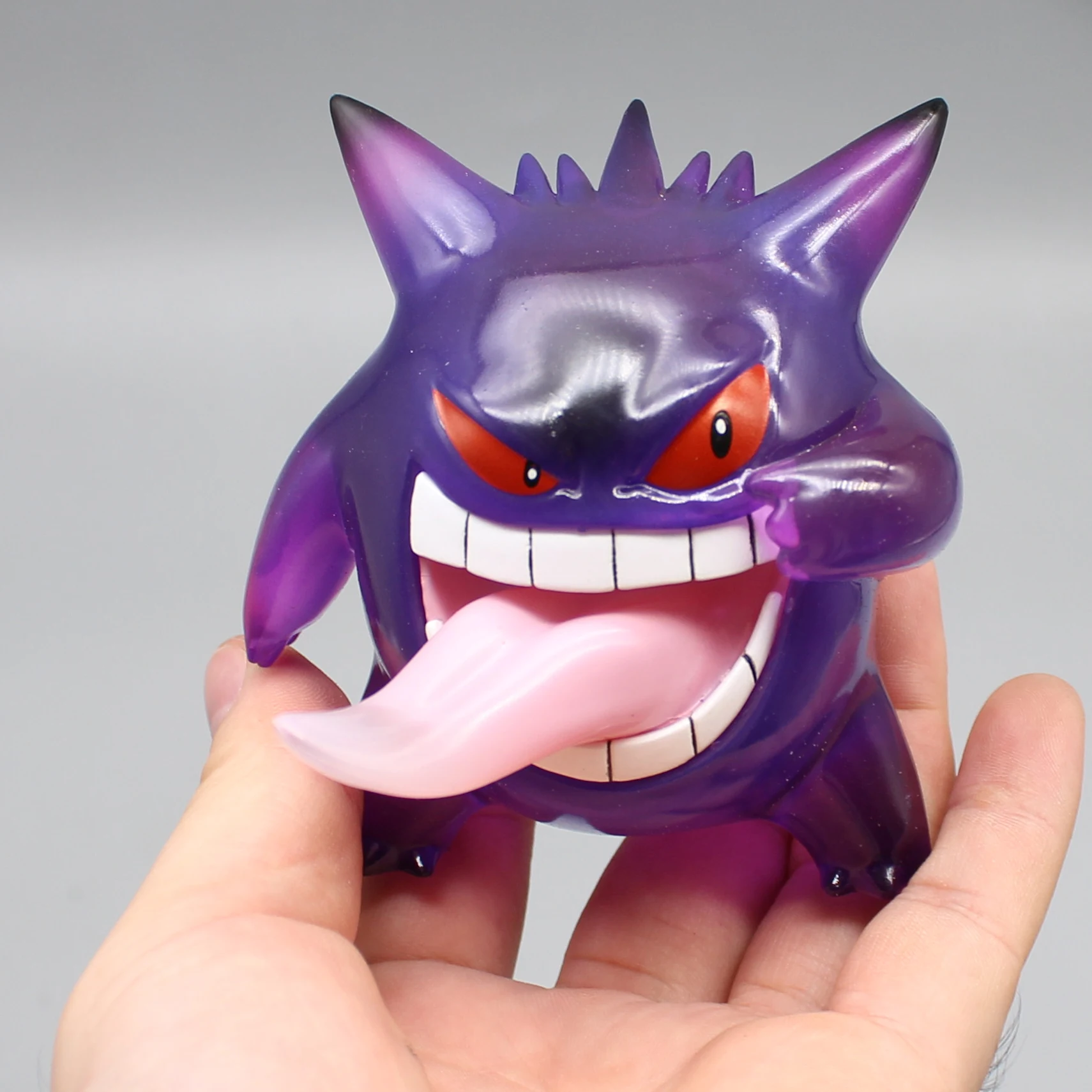Takara tomy pokemon gengar 3.4 "figura dos desenhos animados, escudo da espada pokémon escarlate violeta apresenta modelo decoração anime boneca do animal de estimação