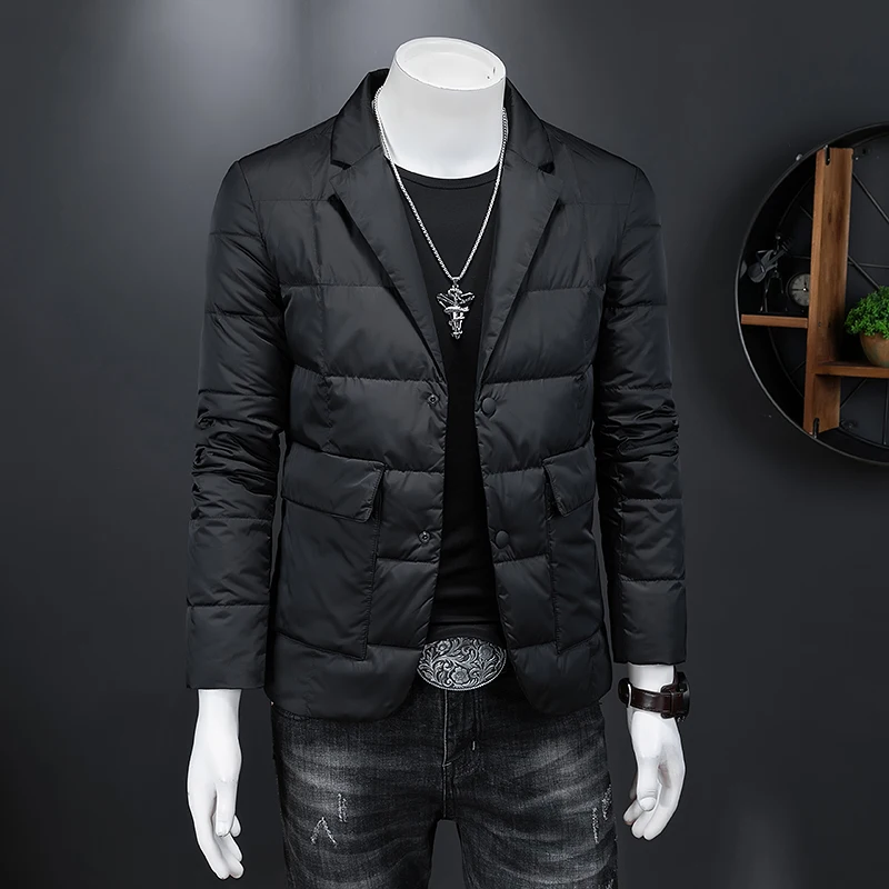 Men's Fashion Down Jacket  90% white duck down jackets men winter jacket mens fashion thicken warm parkas winter down coat