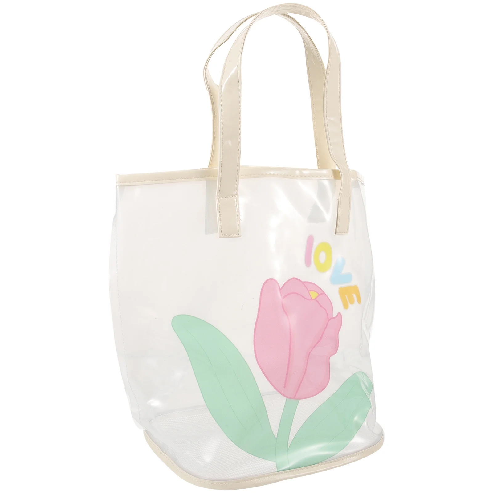 حقيبة شاطئ ذات سعة كبيرة محمولة من مادة PVC حقيبة تخزين منظم أدوات الزينة للسفر والصالة الرياضية والتخييم والاستخدام في الهواء الطلق #5