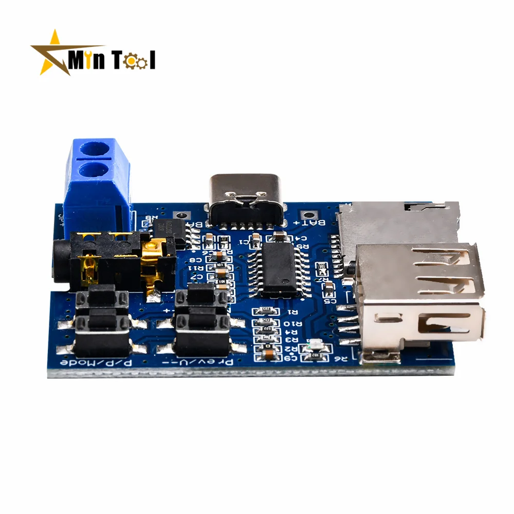 TFCard U Disk Mp3 Format Decoder Board Module Amplifier Decoding Audio Player for Electronic Component Tool