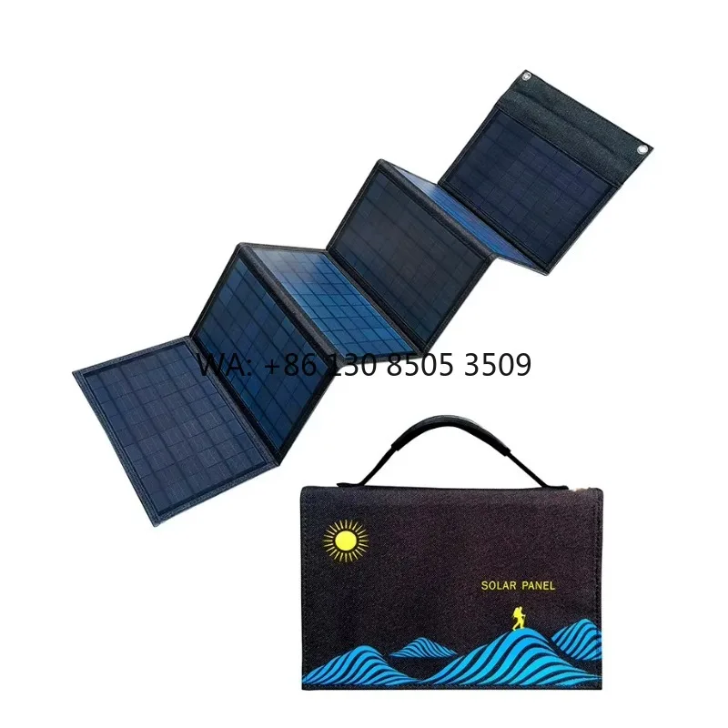 

Portable 30W Foldable Solar Panel Charger USB+DC Output Home Mobile Phone Power Generator CE Certified 23% Efficiency 1KG