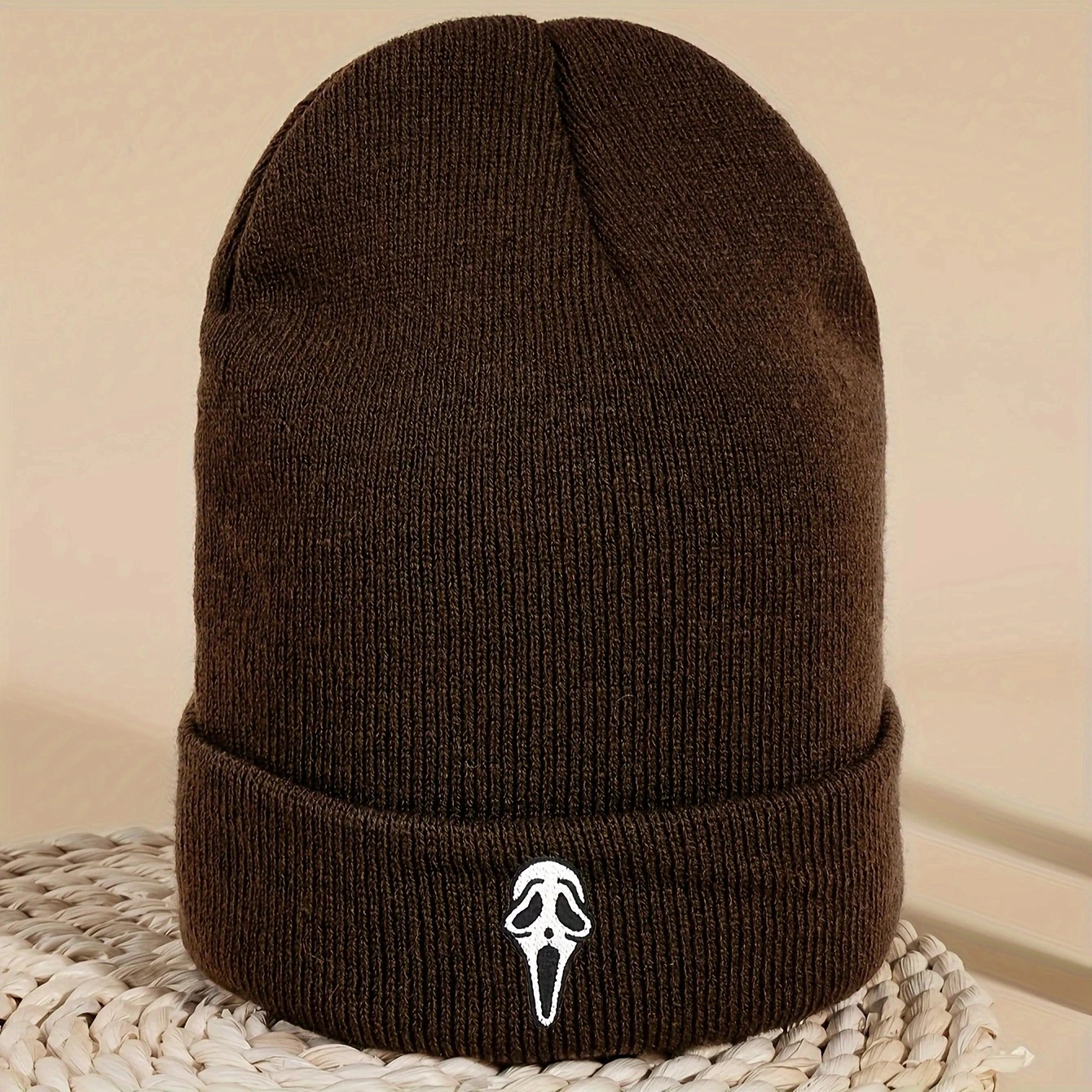 Ski caps for men and women Y2K long-mouthed skull knit hat outdoor cold casual winter warm cold hat suitable for daily commuting