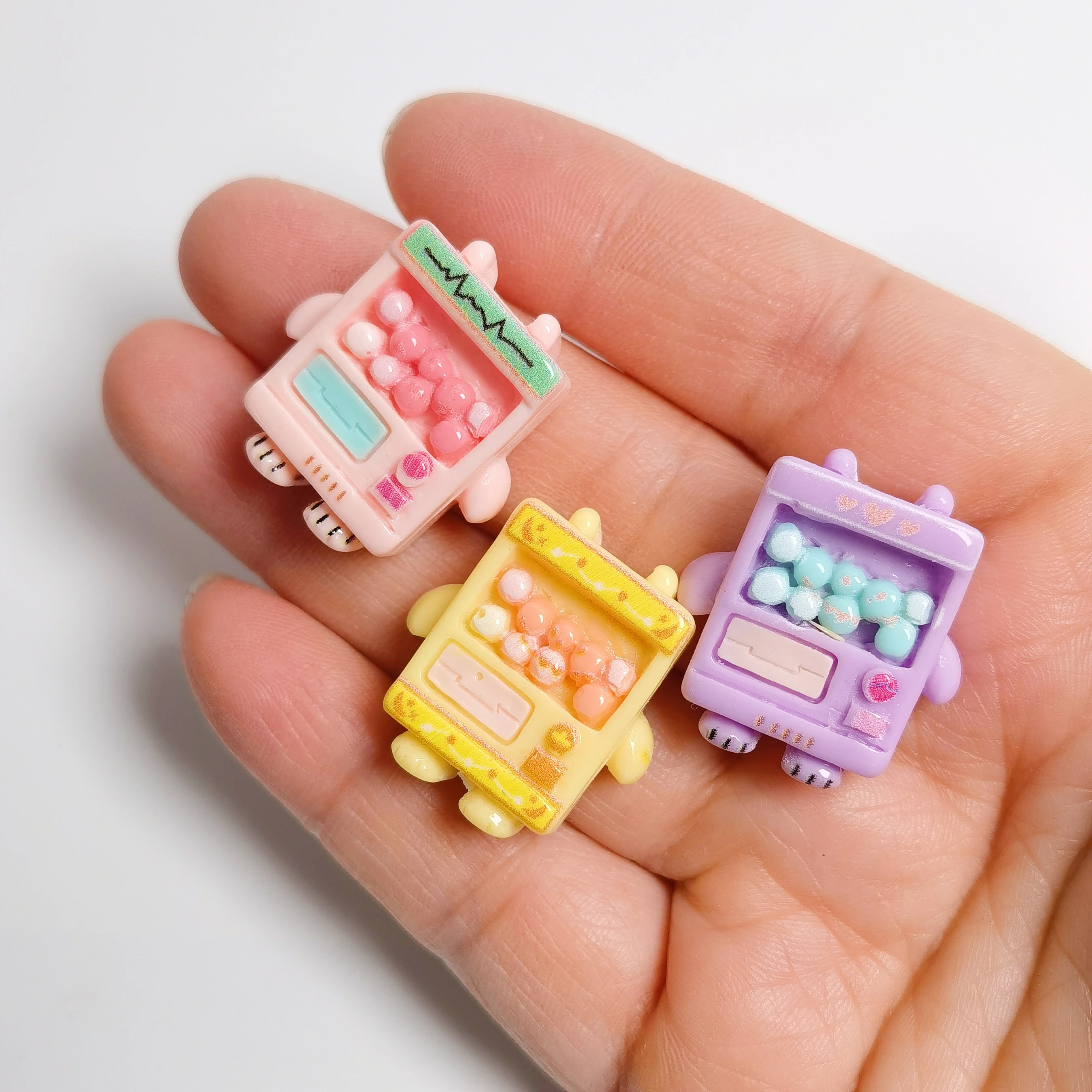 Cute Colorful Bubble Machine Beads Resin Handmade Pen Beads DIY Phone Chain Keychain Jewelry Accessories