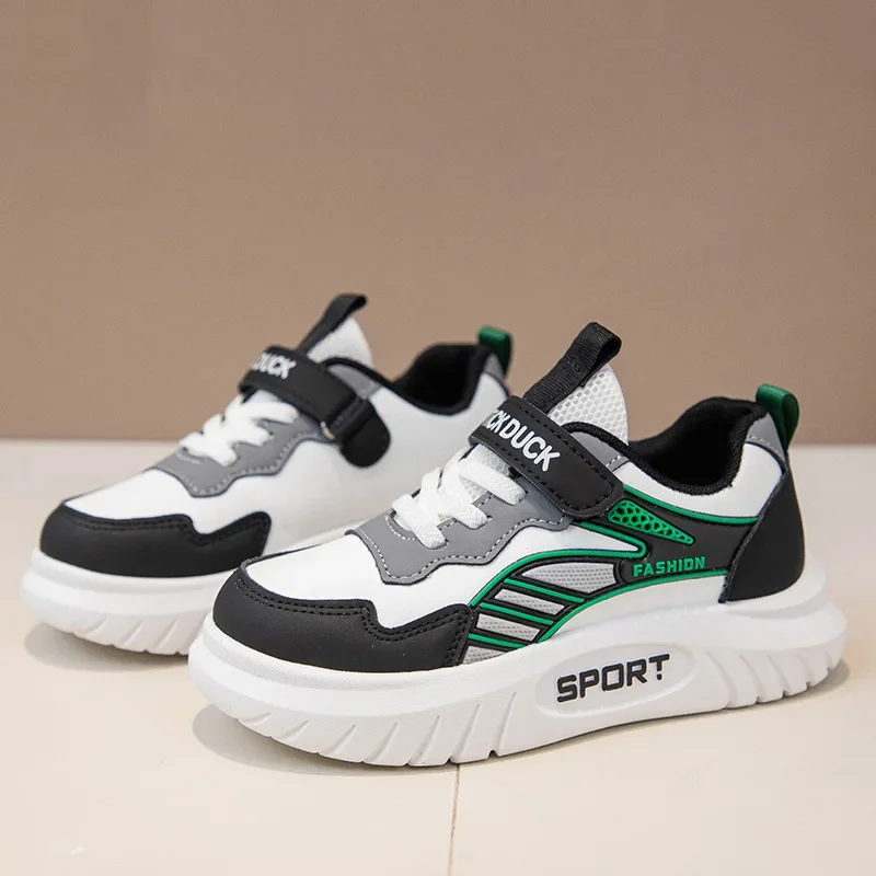 

Children's sports shoes, spring 2025 new item, girls' versatile leather casual board shoes, Korean version, boys' baby shoes