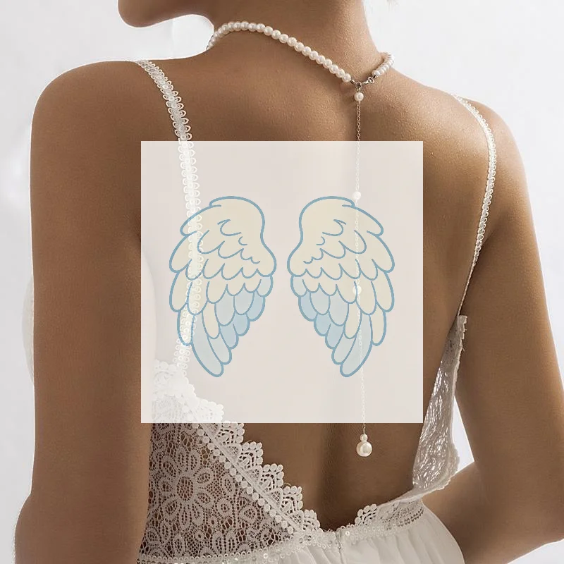 Vintage Faux Pearl Choker for Women Elegant Long Tassel Pendant Durable Adjustable Chain for Wedding Bikini Party