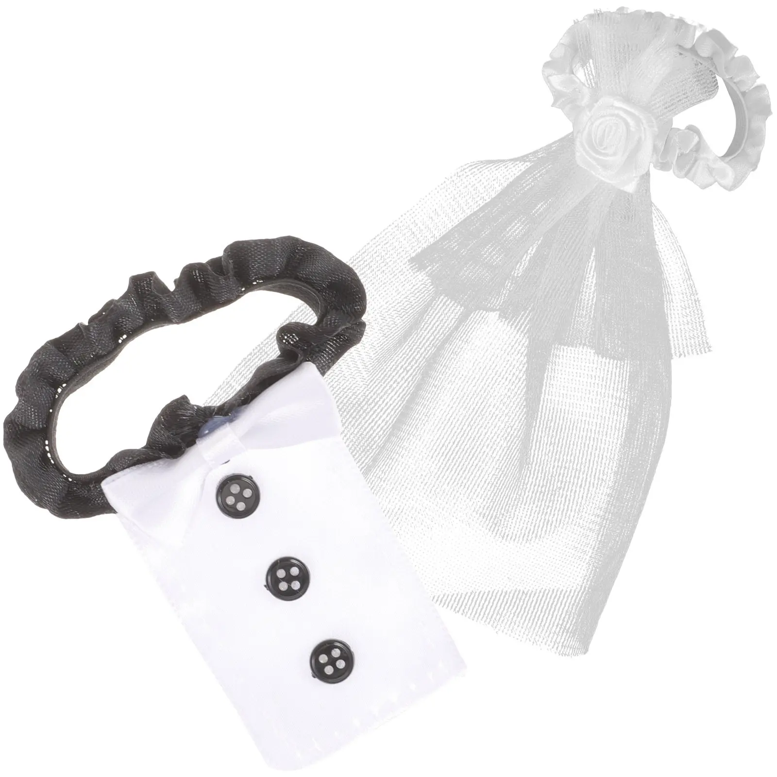 1Set Wedding Wine Glass Covers Bride Groom Decorative Flute Covers Photo Props Wine Accessories Wedding