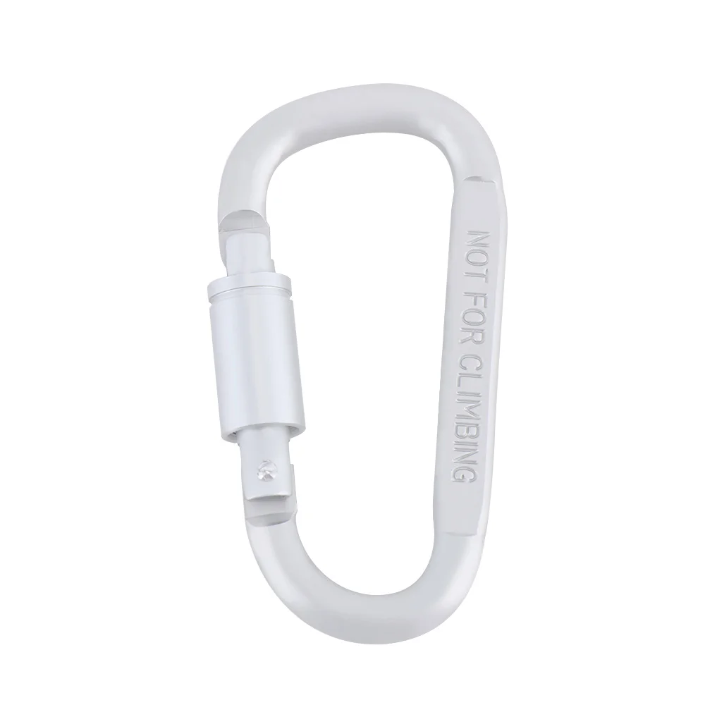 

Outdoor Tools Durable Aluminum Alloy with Lock Camping Metal Hook Keyring Key Buckle Carabiner