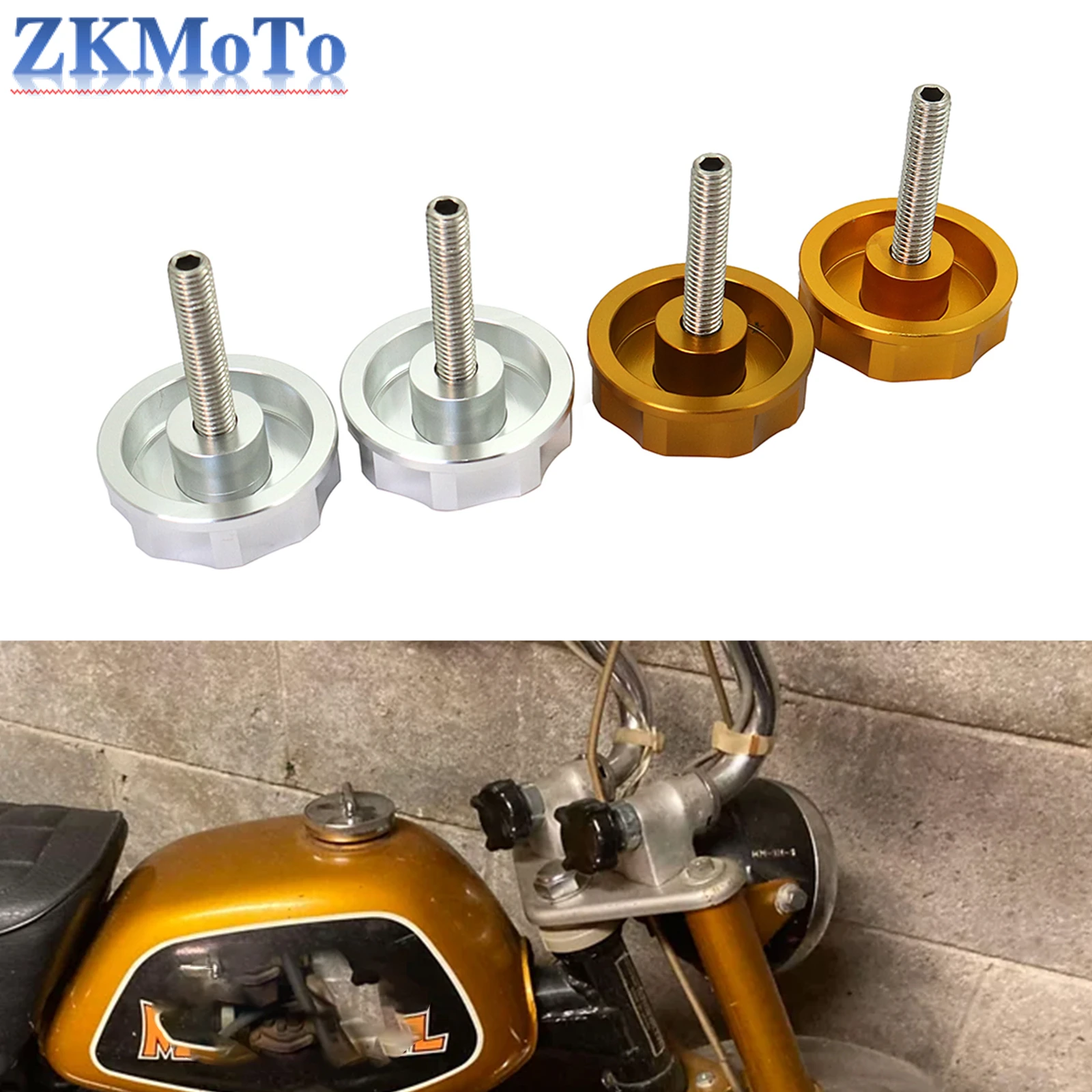 Tornillo de abrazadera de barra de mango dividido CNC apto para Monkey bike Honda Z50 Z50J MONKEY DAX CT70 Z50R 50 accesorios de motocicleta