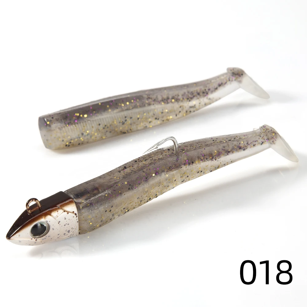 

Hunthouse Fishing Soft Lure Jig Head 60g/90g/120g Black Minnow For Bass Pike T-Tail Silicone Bait Easy Shiner Jigging Leurre