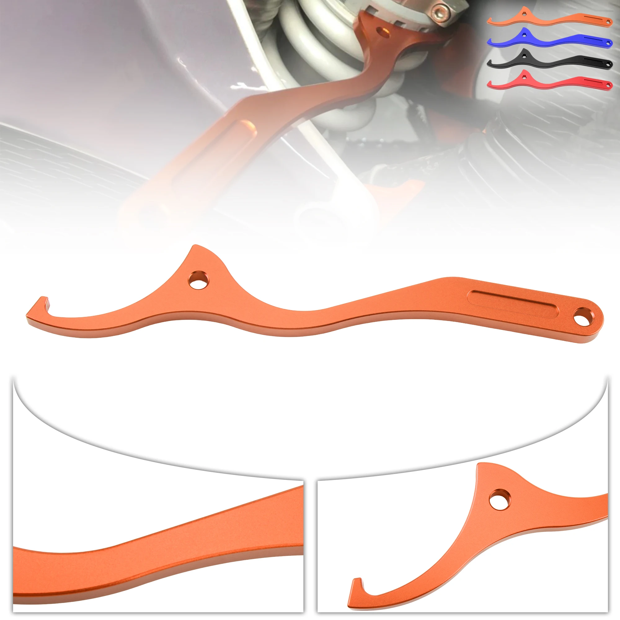 For KTM SX XC SXF XCW XCF EXC EXCF 125 500 2016 2023 Motorcycle CNC Rear Damping Shock Spanner Wrench Motocross Repair Tools 2
