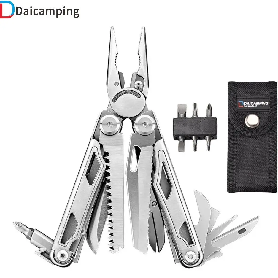 Daicamping DL1 DL8 DL3 DL12 Clip Multifunctional DEC Clamp Folding Knife Tools Multitools Camping Gear Multi Pliers Multi-tool