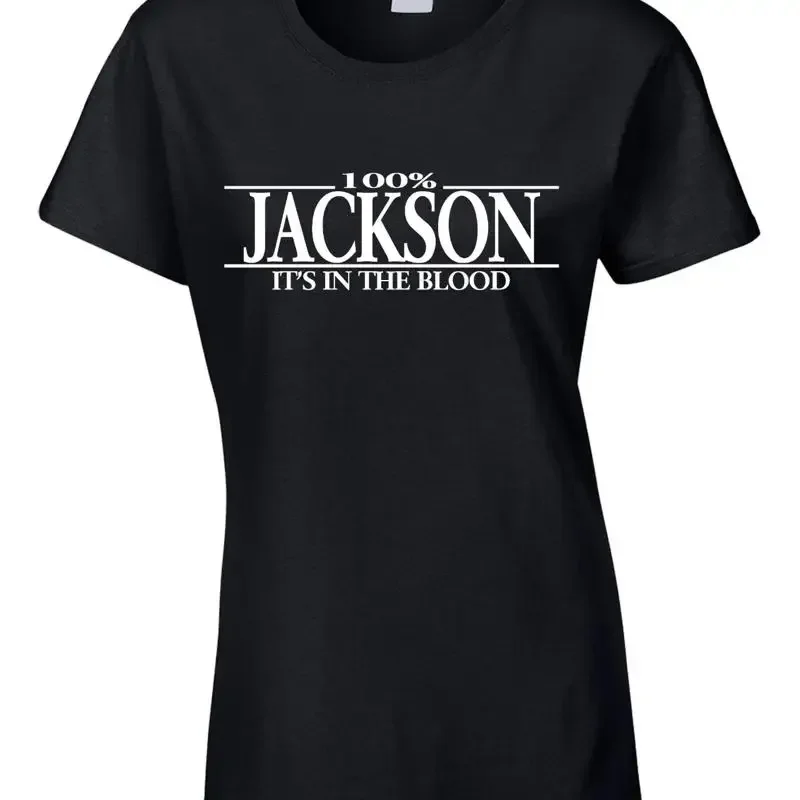 Jackson Name Women'S T Shirt Surname Family Names