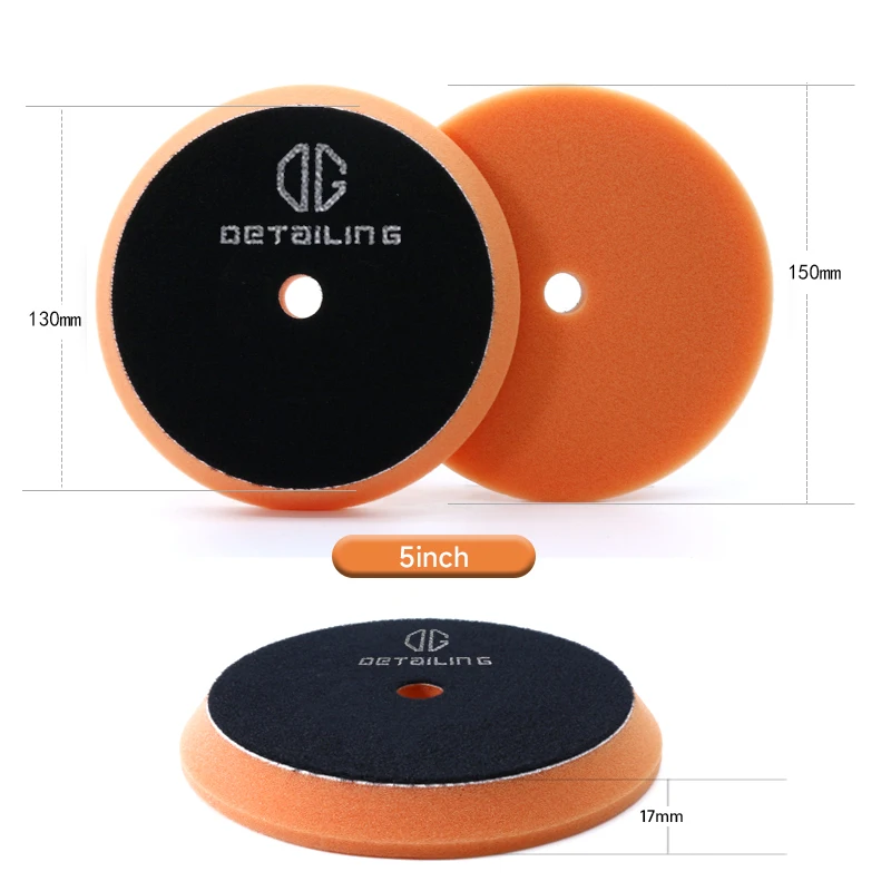DETAILING 3 "/5"/6 " Auto Polieren Schwamm Pads 80mm/130mm/155mm Schaum Polieren polnischen Pad DA/RO/GA Polieren Maschine Wachs Pads – Detail 4