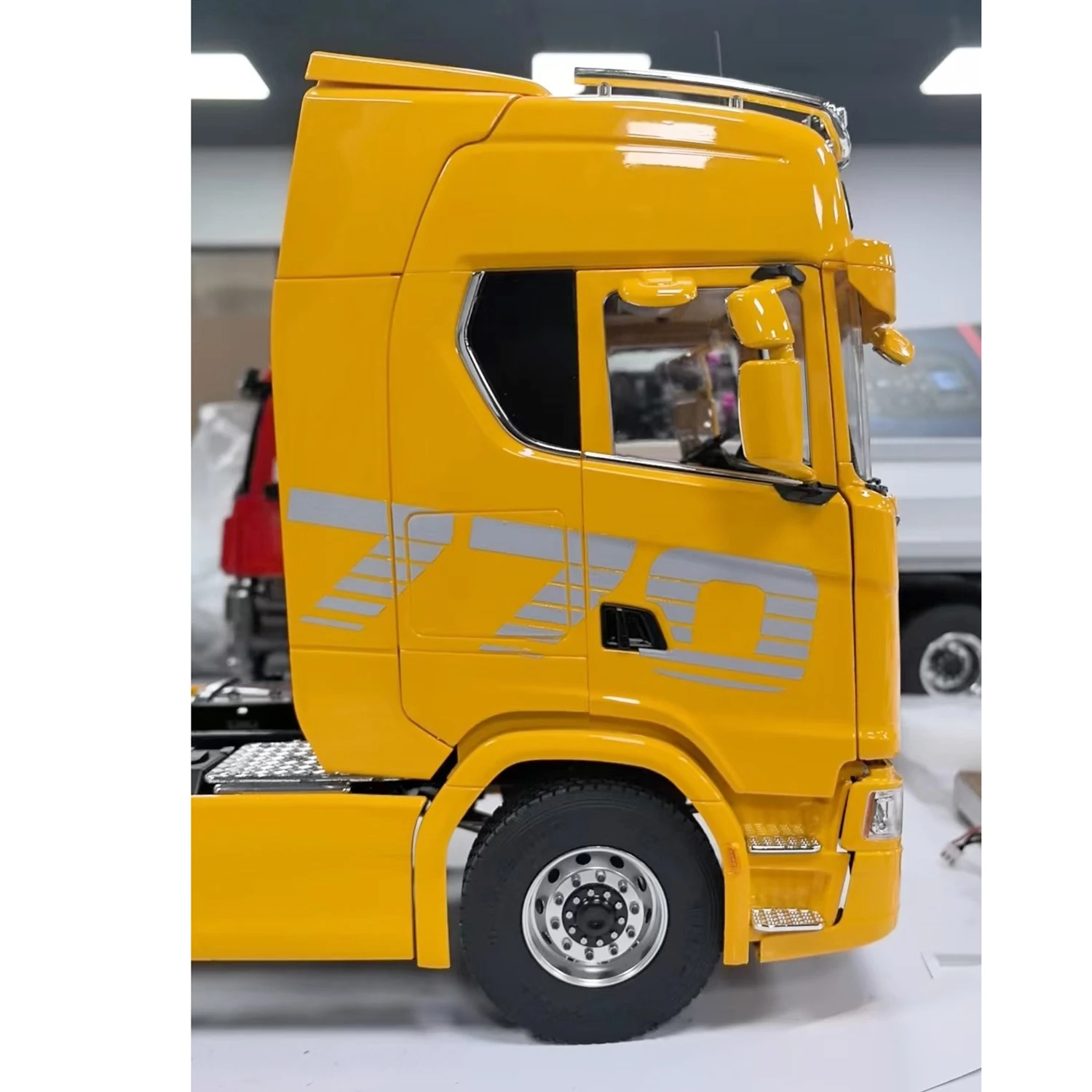 Tamiya 770s rc reboque 1/14 6x6 rc reboque com luzes sons caminhão de controle remoto simulação engenharia máquinas modelo brinquedos