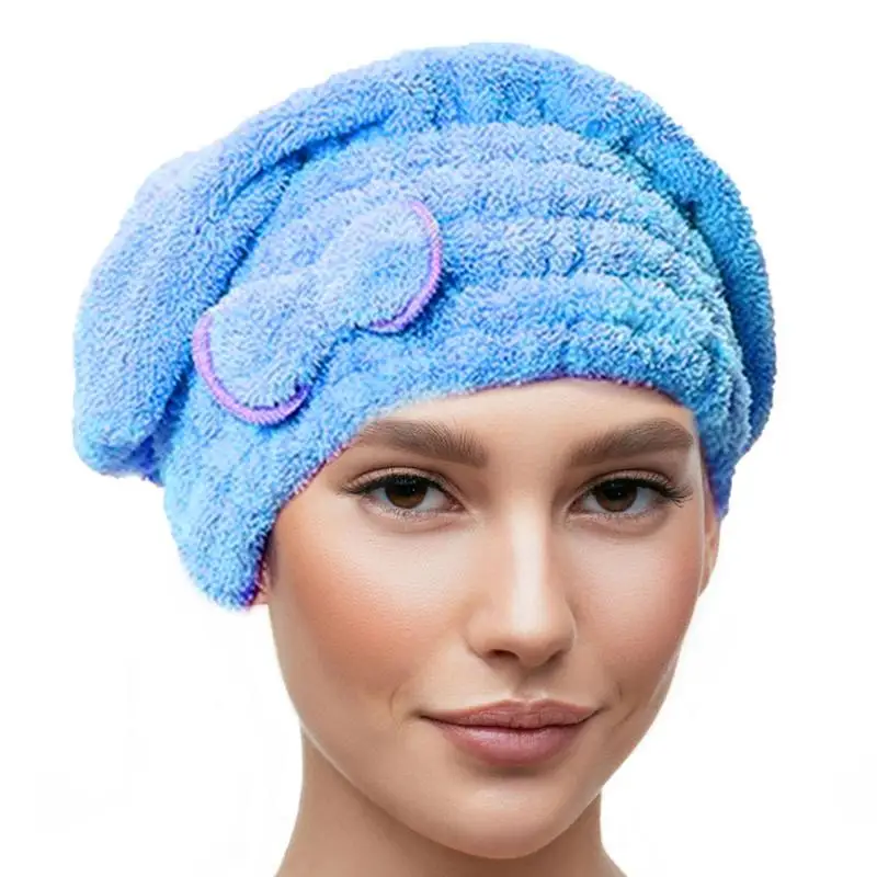 Hair Towel Hair Plopping Towel Curly Hair Towel Wrap With Bowknot For Women Super Absorbent Quick Dry Hair Turban For Drying