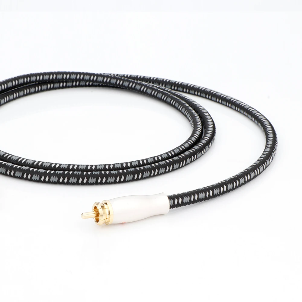 HIFI 3.5mm Jack Aux to RCA Audio Cable Speaker Wire Subwoofer Soundbar Amplifiers DVD